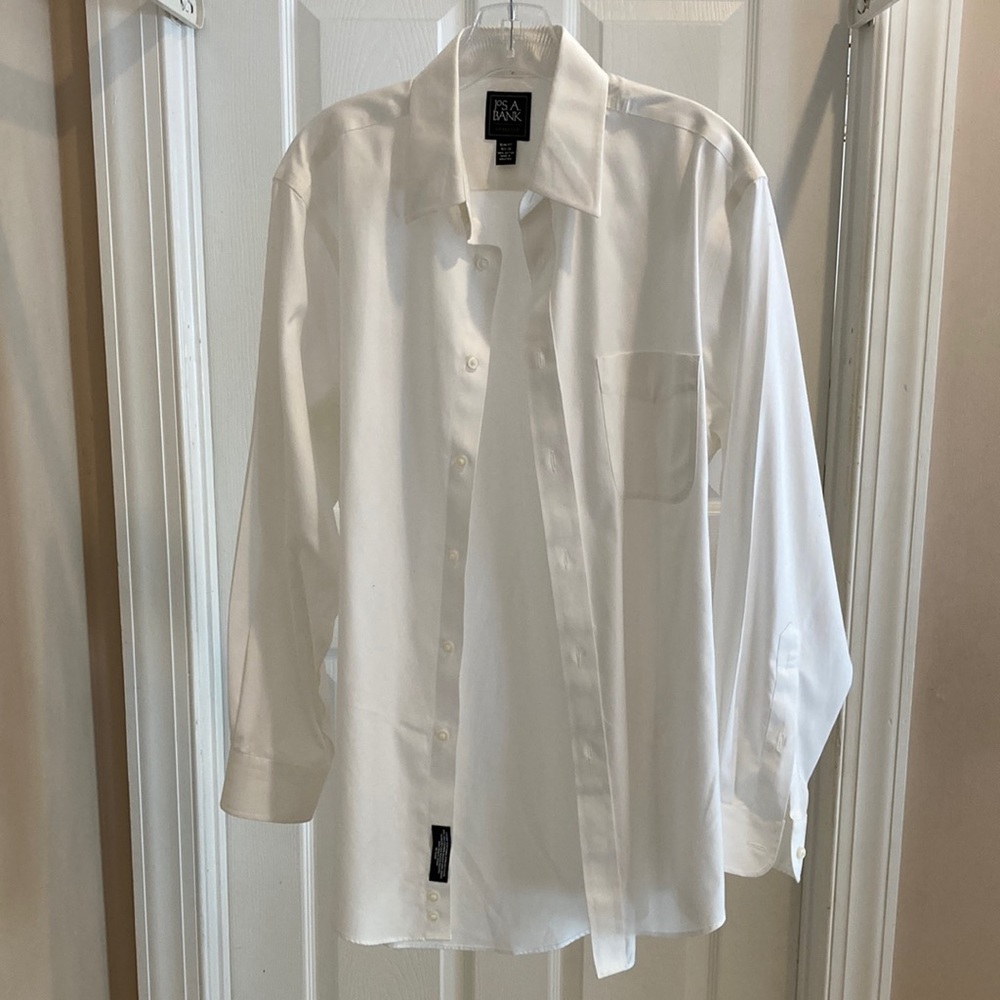 White Jos A Bank dress shirt